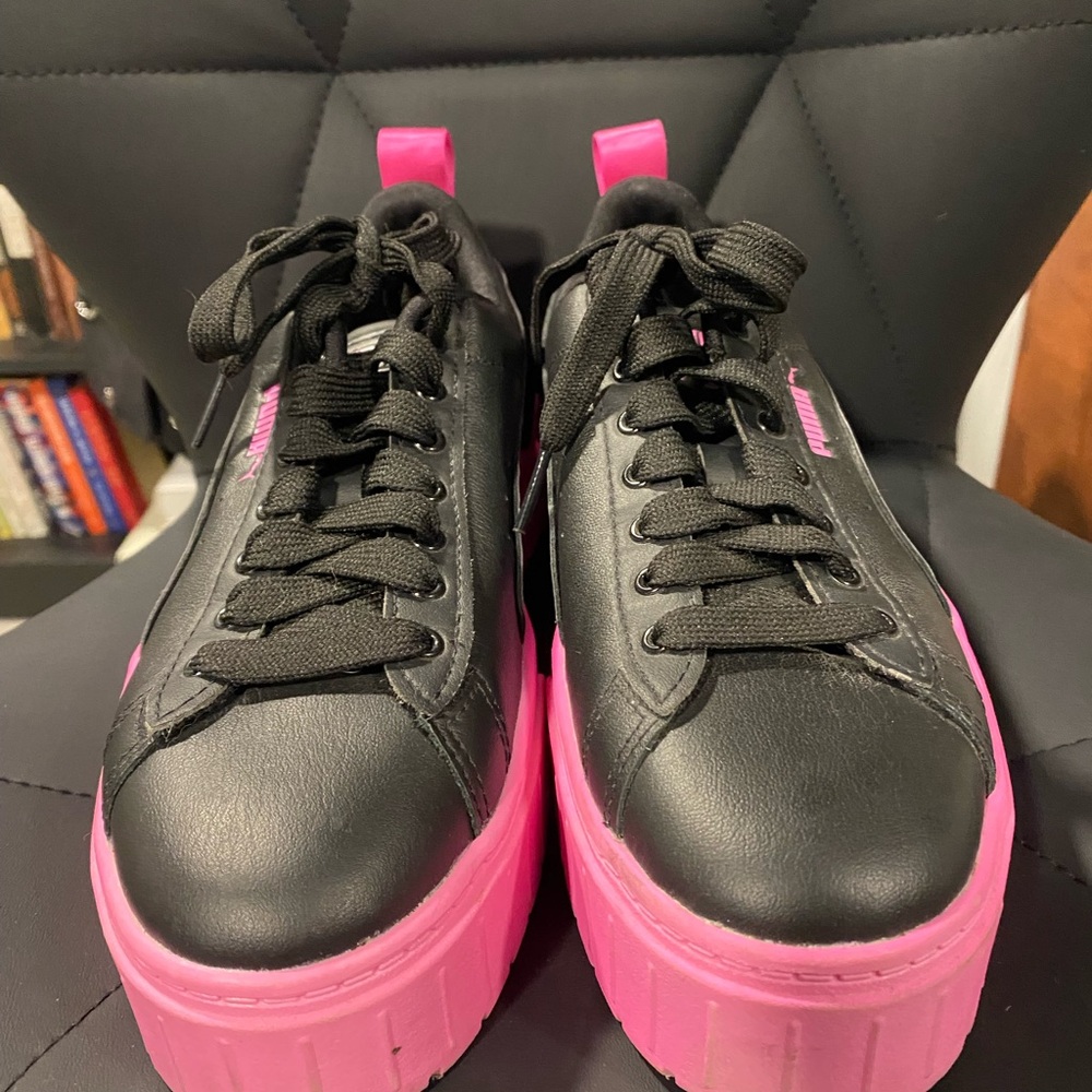 Puma Mayze ‘Breast Cancer’ Lace Up Platforms